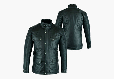 Trail Master20 Motorcycle Leather Jacket Bikers Gear Australia