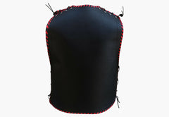 Vigor Men 3MM Leather Braided Motorcycle Club Vest