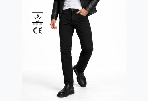 BGA Forster Men Motorcycle Protective Jeans Black