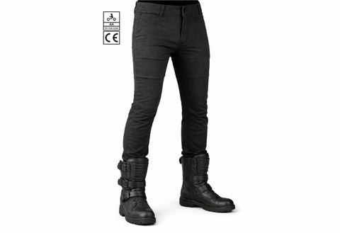 BGA Stork Men's Motorcycle Chinos Pants Black