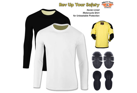 Kevlar Lined Armored Motorcycle T-Shirts - Pants | Men's Protective Motorbike Ridding Tshirt  Denim Pant | Biker Shirt