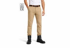BGA Stork Men's Motorcycle Chinos Pants TAN