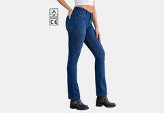 BGA Storm Womens Motorcycle Protective Stretch Jeans Blue