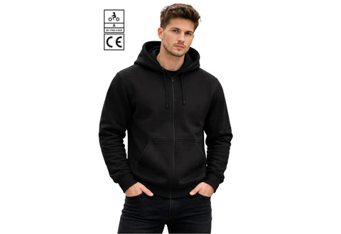 BGA Alpha Protective Motorcycle Hoodie Black