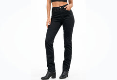 BGA Storm Womens Motorcycle Stretch Jeans Black