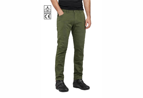 BGA Stork Men's Motorcycle Protective Chinos Pants Olive