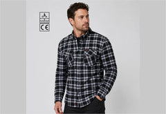 BGA EXO PROTECTIVE MOTORCYCLE FLANNEL SHIRTS GREY