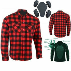 BGA Exo Protective Motorcycle Flannel Lumberjack Shirts