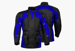 BGA Avalanche Water Resistant Textile Motorcycle Jacket Blue
