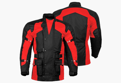 BGA Avalanche Water Resistant Textile Motorcycle Jacket Red