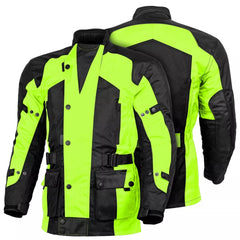 BGA Avalanche Water Resistant Textile Motorcycle Jacket green