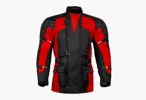 BGA Black and Red Avalanche Textile Jacket