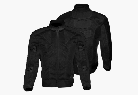Mens Motorcyle Motorbike CE Armour Summer Waterproof textile cordura Jacket Black