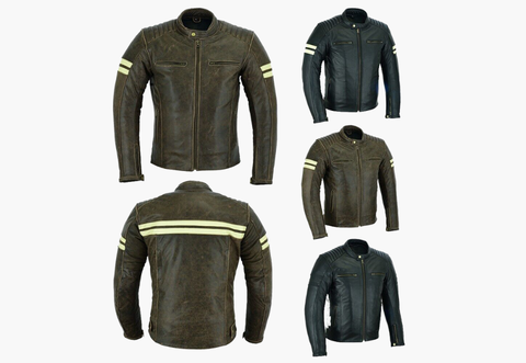 BGA ROADSTER Retro Classic Leather Jackets
