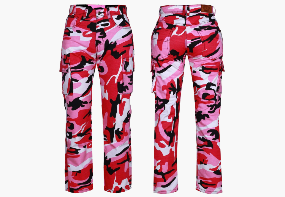 BGA Robin Women Motorcycle Cargo Jean Trousers 6 Pockets Pants