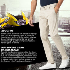 BGA Stork Men's Motorcycle Motorbike Chinos Pants 