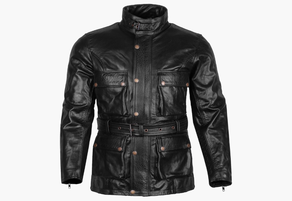 BGA Trail Master Waxed Leather Jackets Long Coat