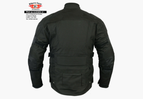 BGA VELOCITY WP MOTORCYCLE CORDURA JACKET BLACK