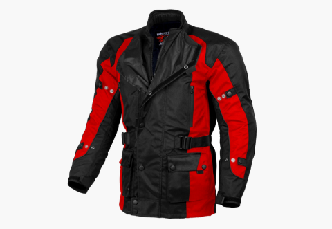 BGA Black and Red Avalanche Textile Jacket