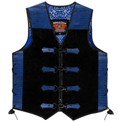 Suede Leather Motorcycle Vest
