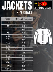 Cruze Water Resistant Motorcycle Touring Jacket Textile Riding Gear Size Chart