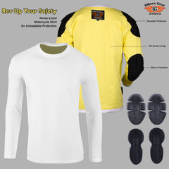 Kevlar Lined Armored Motorcycle T-Shirts - Pants | Men's Protective Motorbike Ridding Tshirt  Denim Pant | Biker Shirt
