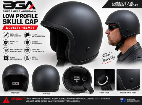 BGA Low Profile Open Face Helmet