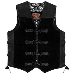 Suede Leather Motorcycle Vest