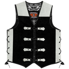 Suede Leather Motorcycle Vest