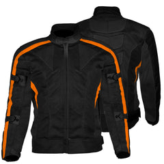 BGA Chicane Summer Mesh Jacket Black/Orange