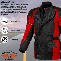 BGA Avalanche WP Textile Jacket Red