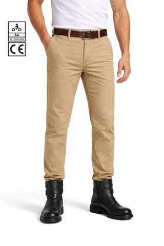 BGA Stork Men's Motorcycle Chinos Pants TAN