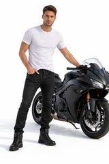 BGA Stork Men's Motorcycle Chinos Stretch Jean Pants