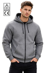 BGA Alpha Protective Motorcycle Hoodie Grey