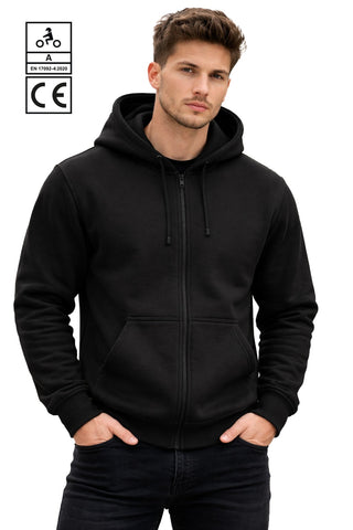 BGA Alpha Protective Motorcycle Hoodie Black
