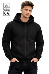 BGA Alpha Protective Motorcycle Hoodie Black