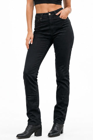 BGA Storm Womens Motorcycle Stretch Jeans Black