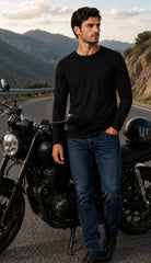 Kevlar Lined Armored Motorcycle T-Shirts - Pants | Men's Protective Motorbike Ridding Tshirt  Denim Pant | Biker Shirt