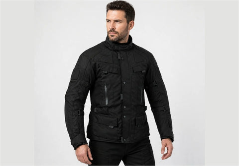 BGA Cruze Water Resistant Motorcycle Jacket Black