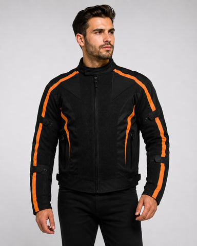 BGA Chicane Summer Mesh Jacket Black/Orange