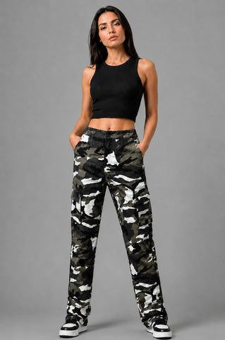 BGA Robin Women Motorcycle Cargo Pants Green