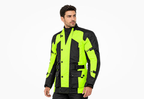 BGA Avalanche Water Resistant Textile Motorcycle Jacket Green