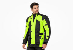 BGA Avalanche Water Resistant Textile Motorcycle Jacket Green