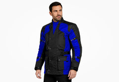 BGA Avalanche Water Resistant Textile Motorcycle Jacket Blue