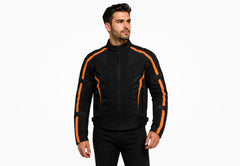 BGA Chicane Summer Mesh Jacket Black/Orange