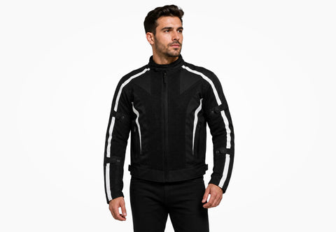 BGA Chicane Summer Mesh Jacket Black/White