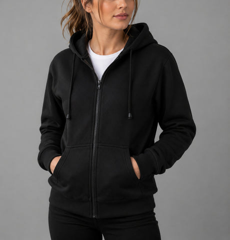 BGA Alpha Lady Protective Motorcycle Hoodie Black