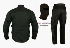 BGA 2PC SUIT WATERPROOF MOTORCYCLE JACKET WITH CARGO TROUSERS