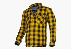 BGA Exo Protective Motorcycle Flannel Shirts Yellow