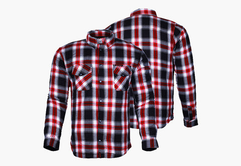 BGA Timber HD Motorcycle Shirt Red/White/Black